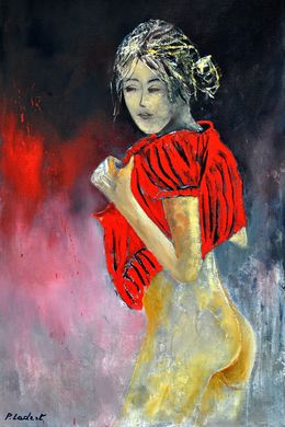 Gemälde, Red top, Pol Ledent