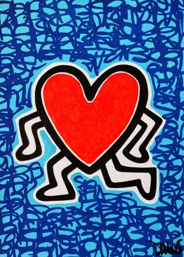 Gemälde, Blue heart (a tribute to K.H.), Dr. Love