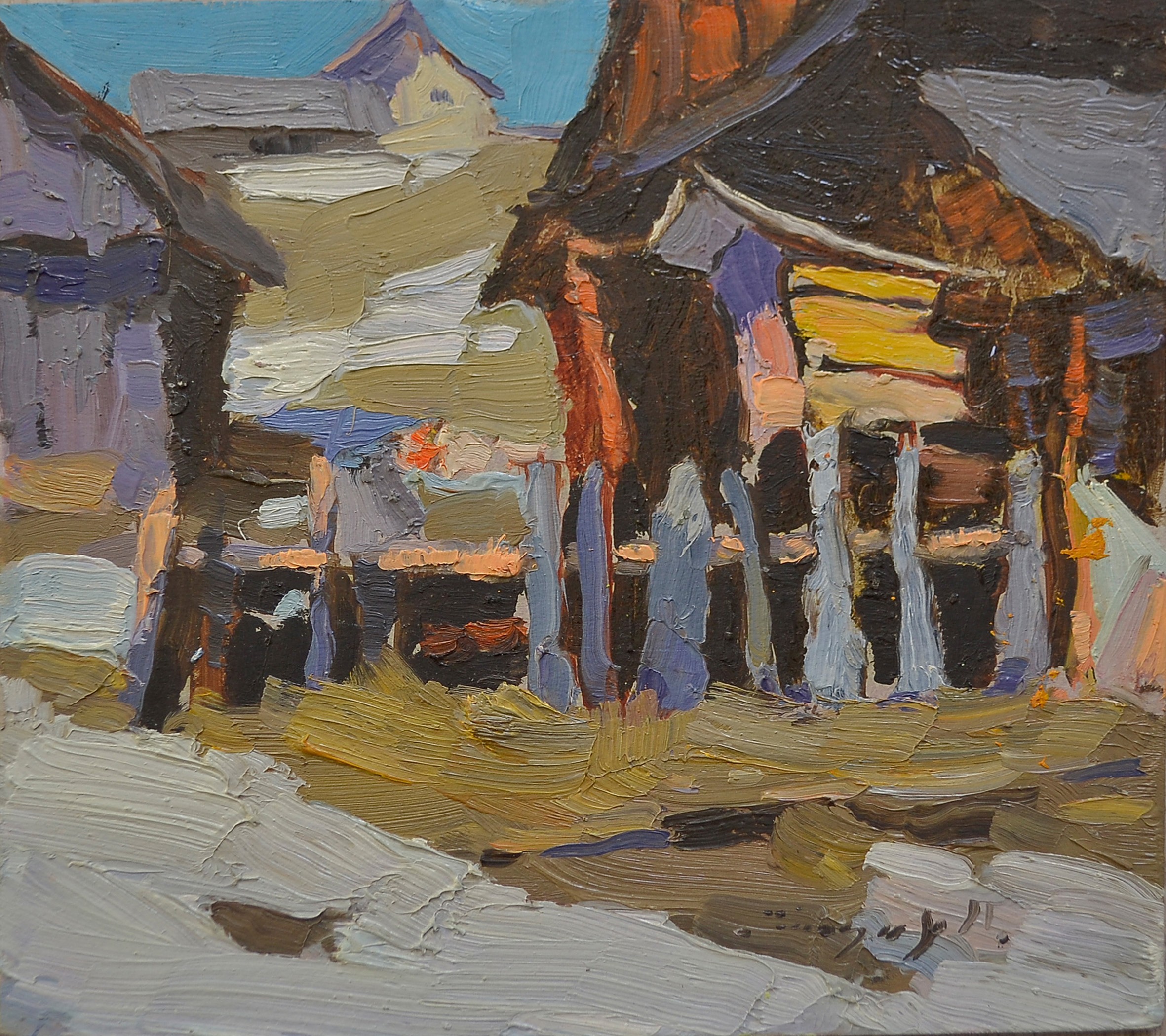 Alexander Shandor, In the Courtyard Alexander Shandor, In the Courtyard