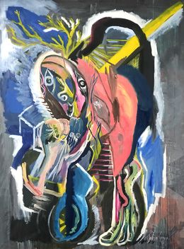 Gemälde, Le bateleur, Julien Cuny
