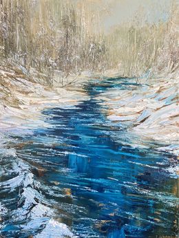 Gemälde, The first day of winter, Lusie Schellenberg