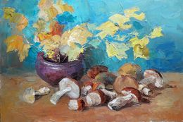 Painting, Mushroom time", Boris Serdyuk