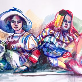 Peinture, Les comédiennes, Ada Kafel