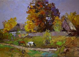Gemälde, Rural landscape, Boris Serdyuk