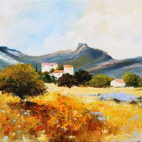 Gemälde, Maisons perdues dans les Alpilles, Eric Bruni