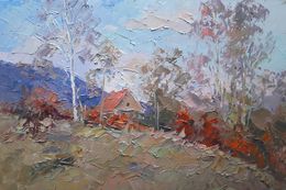 Painting, House on the edge of the forest, Boris Serdyuk