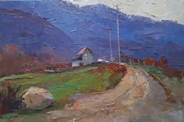 Gemälde, Transcarpathian village, Boris Serdyuk