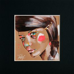 Peinture, La fille à la barrette, Nathalie Cubéro