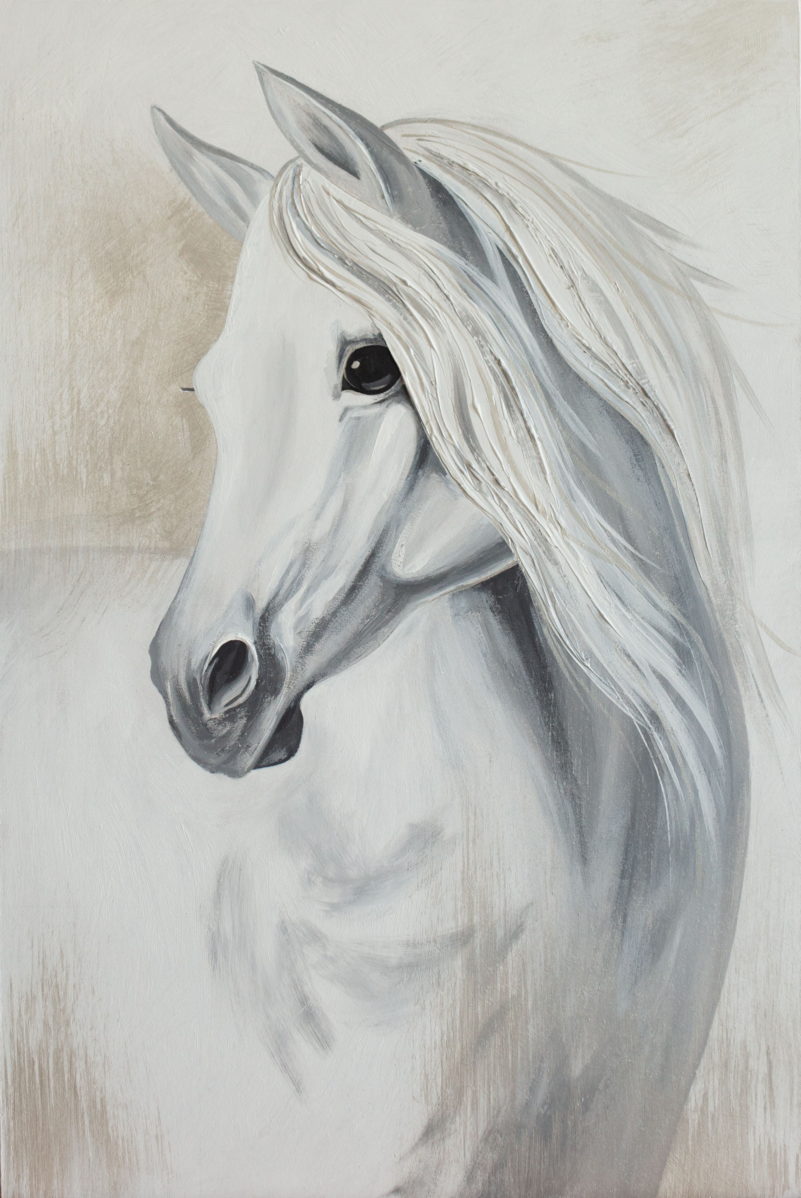 Zukhra Atnasheva, White Horse Zukhra Atnasheva, White Horse