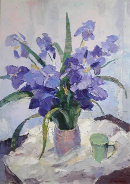 Painting, Irises, Boris Serdyuk