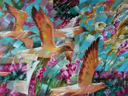 Painting, Birds, Anatoly Tarabanov