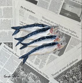 Gemälde, Sardines in USA, Joseph Rethlin