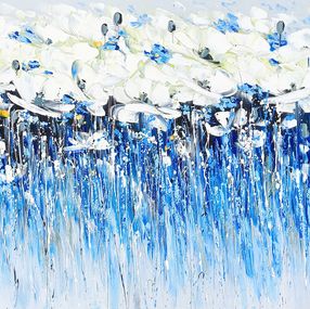 Gemälde, Sea of White Poppies, Marieta Martirosyan