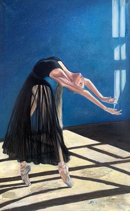 Gemälde, Ballerina. Black swan, MKate