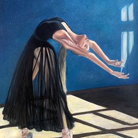 Painting, Ballerina. Black swan, MKate