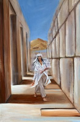 Painting, White Rose in the Dessert, MKate