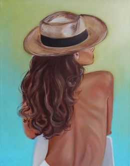 Gemälde, Lady with a hat, MKate