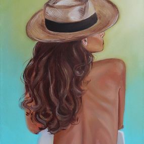 Painting, Lady with a hat, MKate