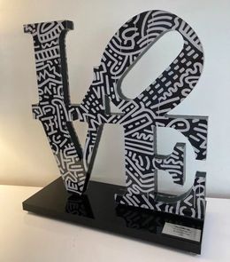 Sculpture, Hommage à Keith Haring, Brain Roy