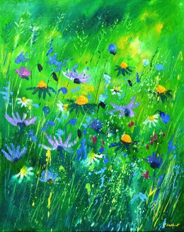 Painting, Wild flowers, Pol Ledent