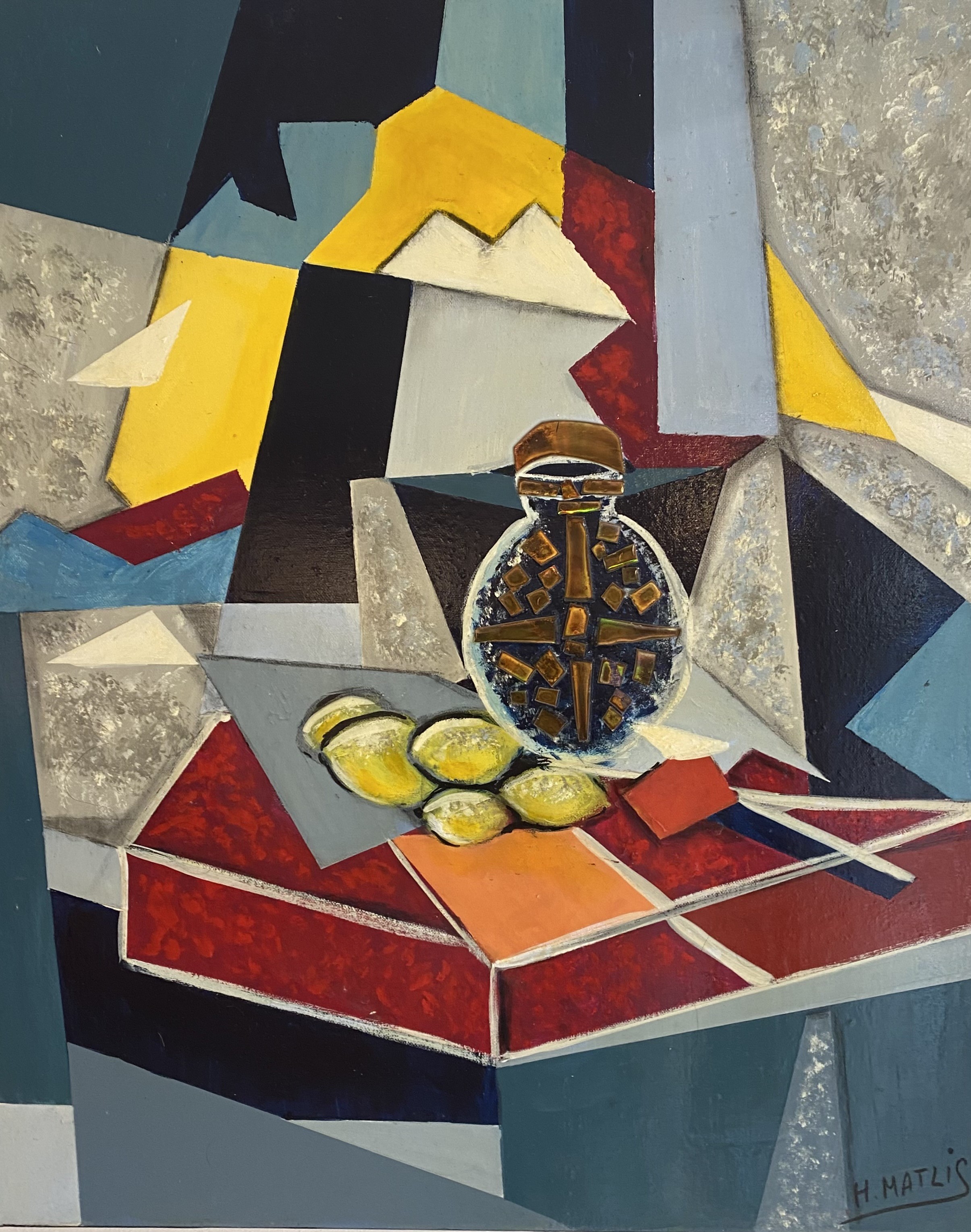 Hélène Matlis, Composition abstraite sur table Hélène Matlis, Composition abstraite sur table