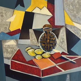 Gemälde, Composition abstraite sur table, Hélène Matlis