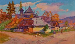 Painting, Village Uzhok, Alexander Shandor
