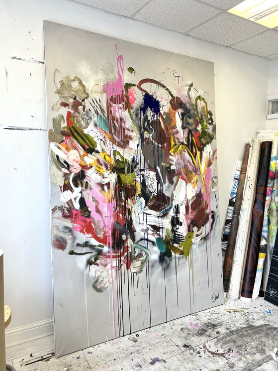 Maria Esmar, Ignite the spectrum, Painting on canvas