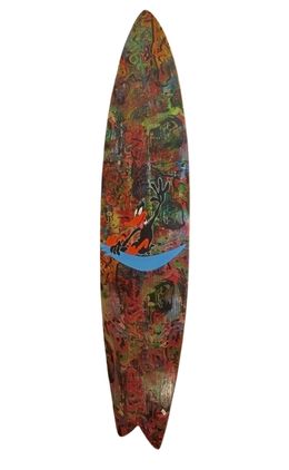 Painting, Surf Daffy, Sylvie Cappe