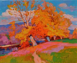 Painting, A Wonderful Autumn Day, Alexander Shandor