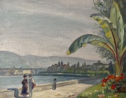 Gemälde, Balade au bord du lac Léman, Georges Djakeli