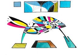 Painting, Tortue synthétique, Arnaud Dromigny