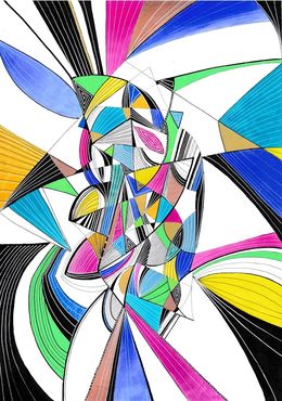 Gemälde, Abstraction 1610, Arnaud Dromigny