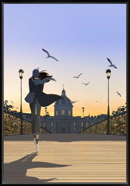 Print, Pont des arts, fin du jour, Matthieu Forichon