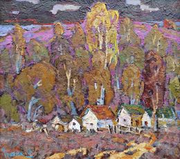 Gemälde, Evening landscape, Ivanyuk Oleksiy