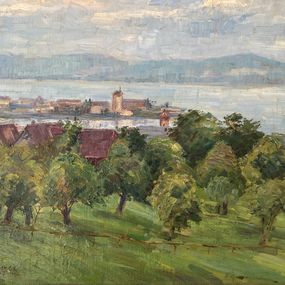 Gemälde, Lac Léman avec vue sur le Jura, Anna Beyer