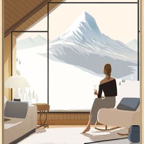 Drucke, Vue sur le Cervin, Matthieu Forichon