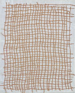 Painting, Trame de vie Sienne, Tiphaine Descamps