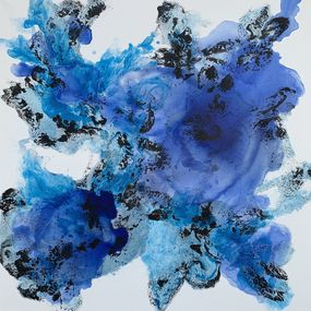 Painting, Blue Flame 10, Veronica Vilsan