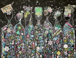 Painting, Friends 59, Veronica Vilsan