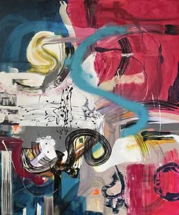 Painting, What Goes Around, Painting, Acrylic on Canvas, Vibha Kapur