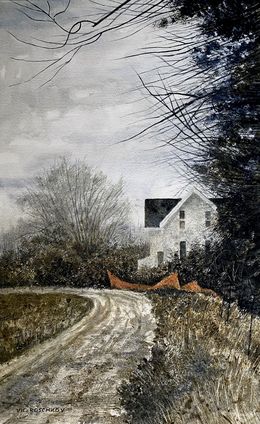 Painting, Snow Fence, Victor Roschkov
