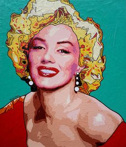 Painting, Marilyn Monroe, Painting, Oil on Canvas, Vlado Vesselinov