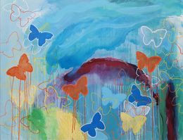 Gemälde, The Blue Morpho Butterfly, Wendy Smith