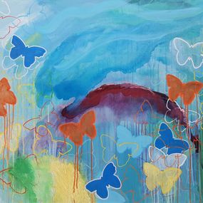 Gemälde, The Blue Morpho Butterfly, Wendy Smith