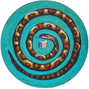 Gemälde, Corn Snake and White Wedding Cake, Will Eskridge