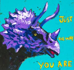 Painting, Just The Way You Are (Triceratops), Will Eskridge