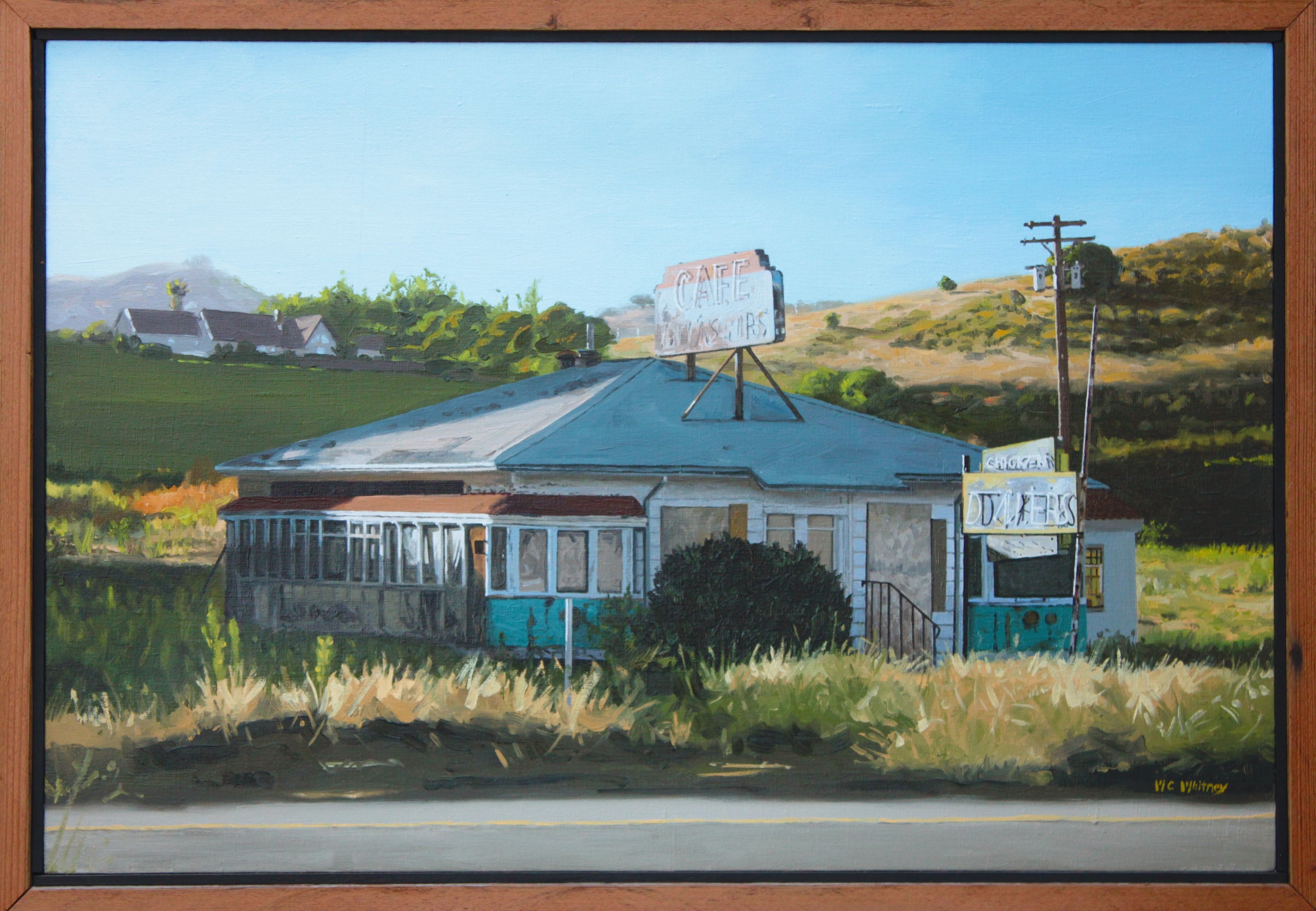 William Whitney, Dining Car Cafe, Painting, Oil on Canvas William Whitney, Dining Car Cafe, Painting, Oil on Canvas
