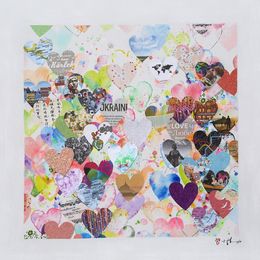 Gemälde, Love will save the world II, Xiaoyang Galas