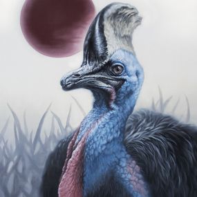 Gemälde, Legendary Blue / Cassowary, Yuko Montgomery